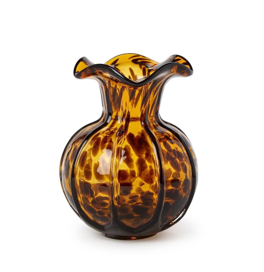 Fluted Tortoise Shell Vase